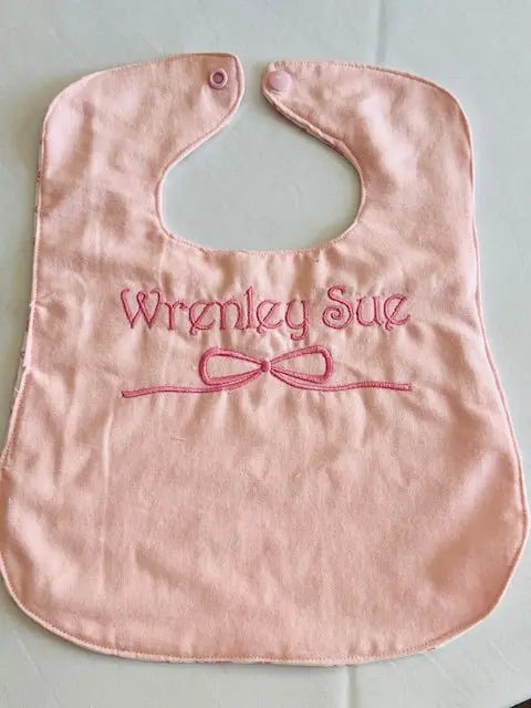 Customizable Handmade Baby Bib by East Mississippi Creations, children's boutique clothing detail photo 11