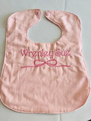 Customizable Handmade Baby Bib by East Mississippi Creations, children's boutique clothing detail photo 11