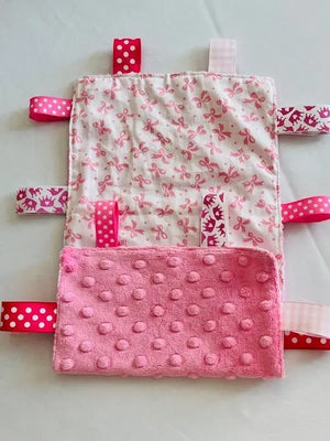 Customizable Taggy Blanket by East Mississippi Creations, children's boutique clothing detail photo 12