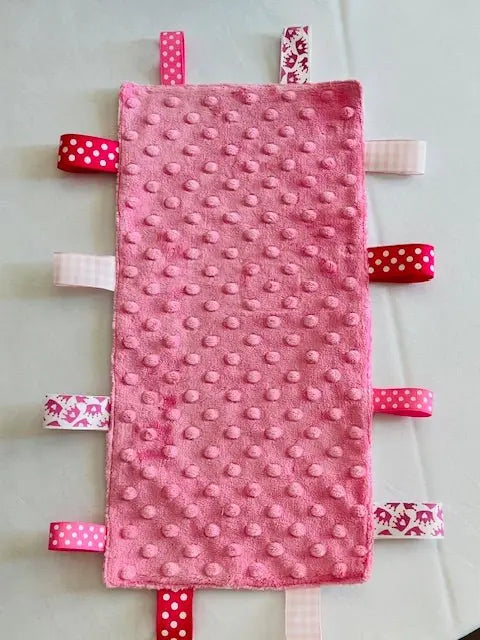 Customizable Taggy Blanket by East Mississippi Creations, children's boutique clothing detail photo 15