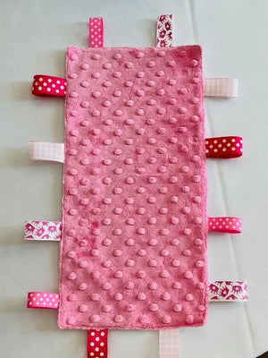 Customizable Taggy Blanket by East Mississippi Creations, children's boutique clothing detail photo 15
