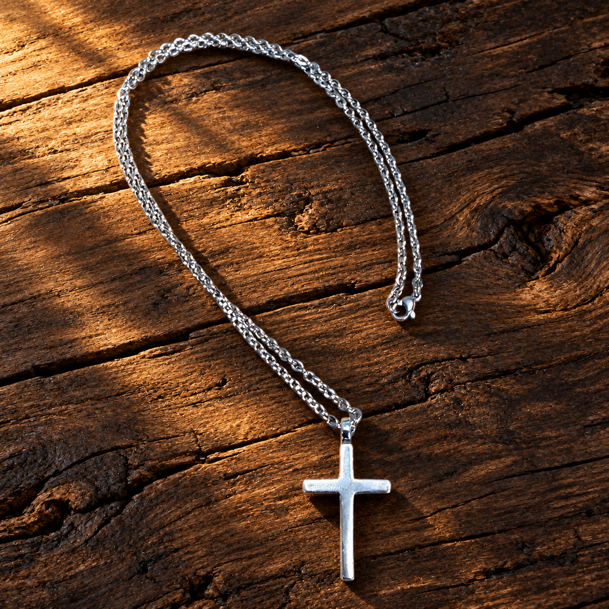 FAITH Classic Cross Necklace - Sterling Silver