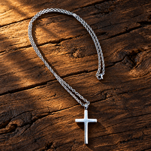 FAITH Classic Cross Necklace - Sterling Silver