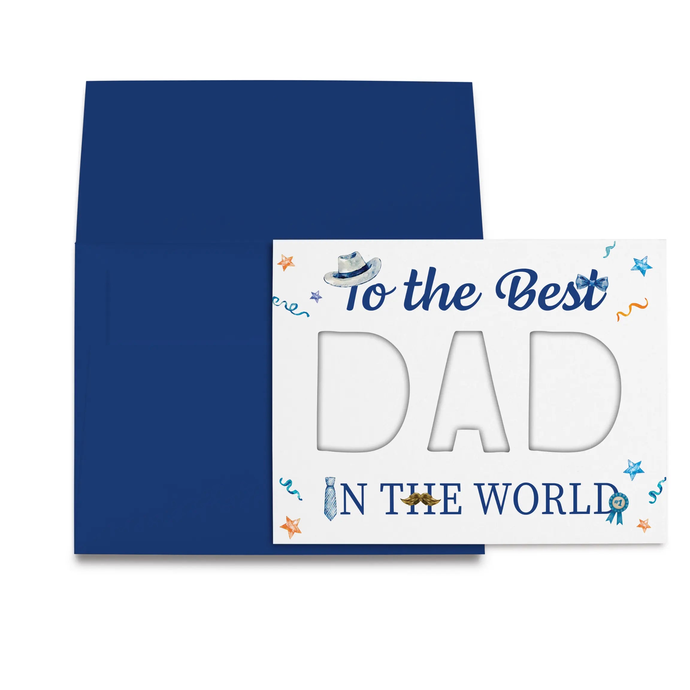 DAD Cut-Out Card – DIY Father’s Day Kit (Physical Card + Printable Template) - Father's Day Themed by Nola Tawk, paper gift main product photo