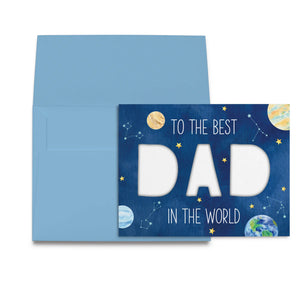 DAD Cut-Out Card – DIY Father’s Day Kit (Physical Card + Printable Template) - Space Themed by Nola Tawk, paper gift main product photo