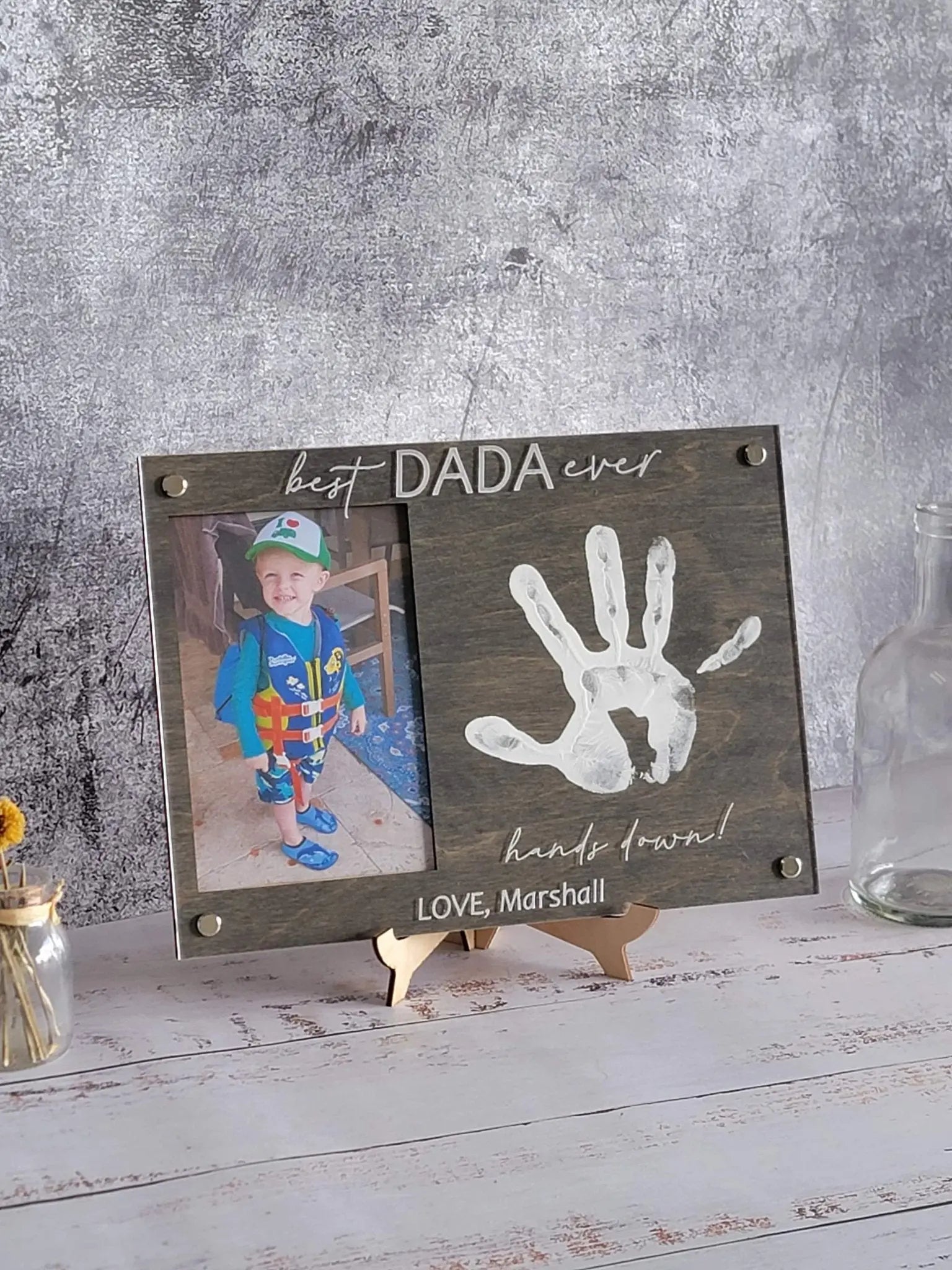 DIY Handprint Picture Frame EverLee Creations