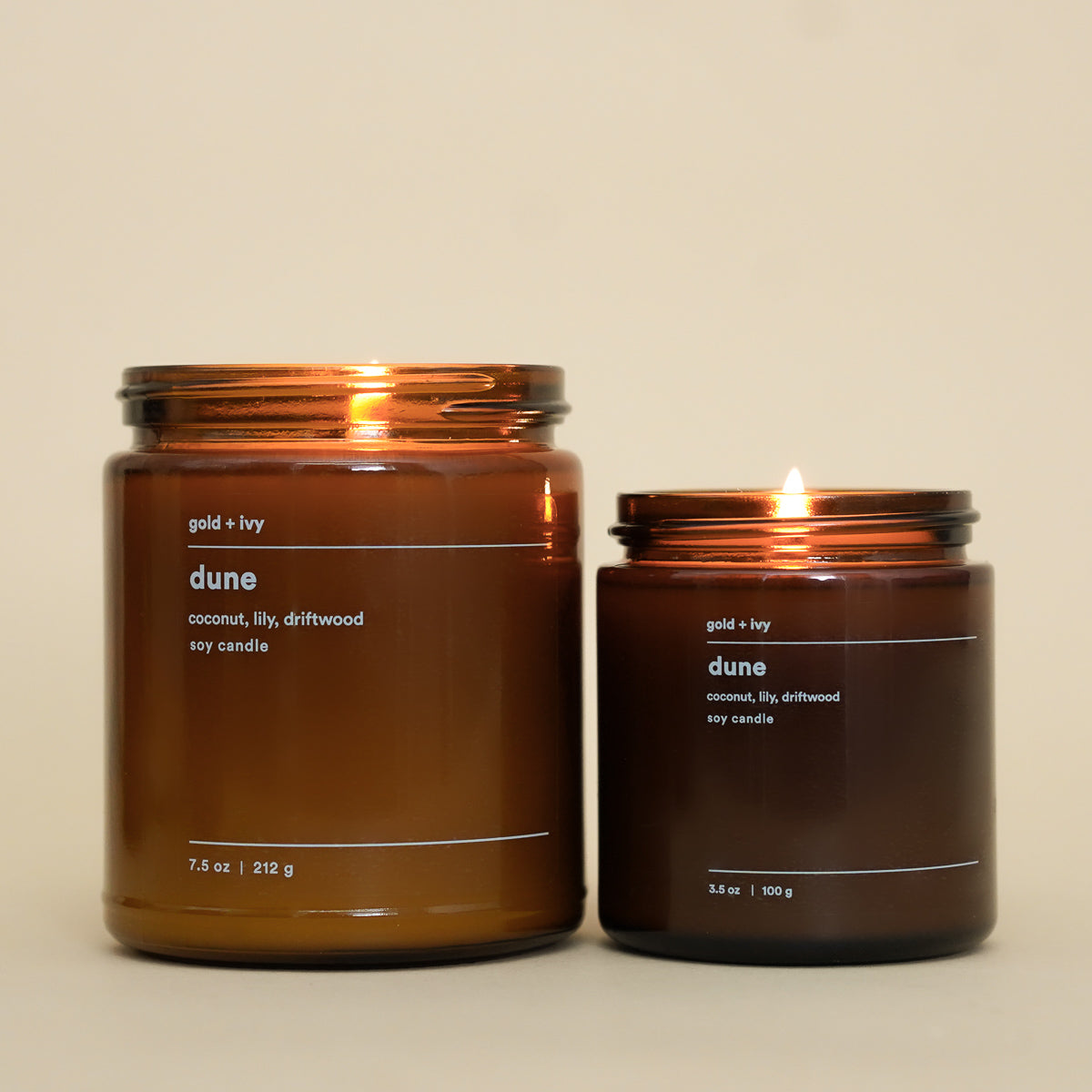 Dune by gold + ivy, scented candle main product photo