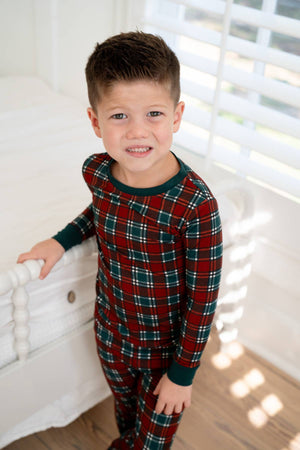 Christmas Tartan Plaid | Two Piece Set by Boosh Baby image 2