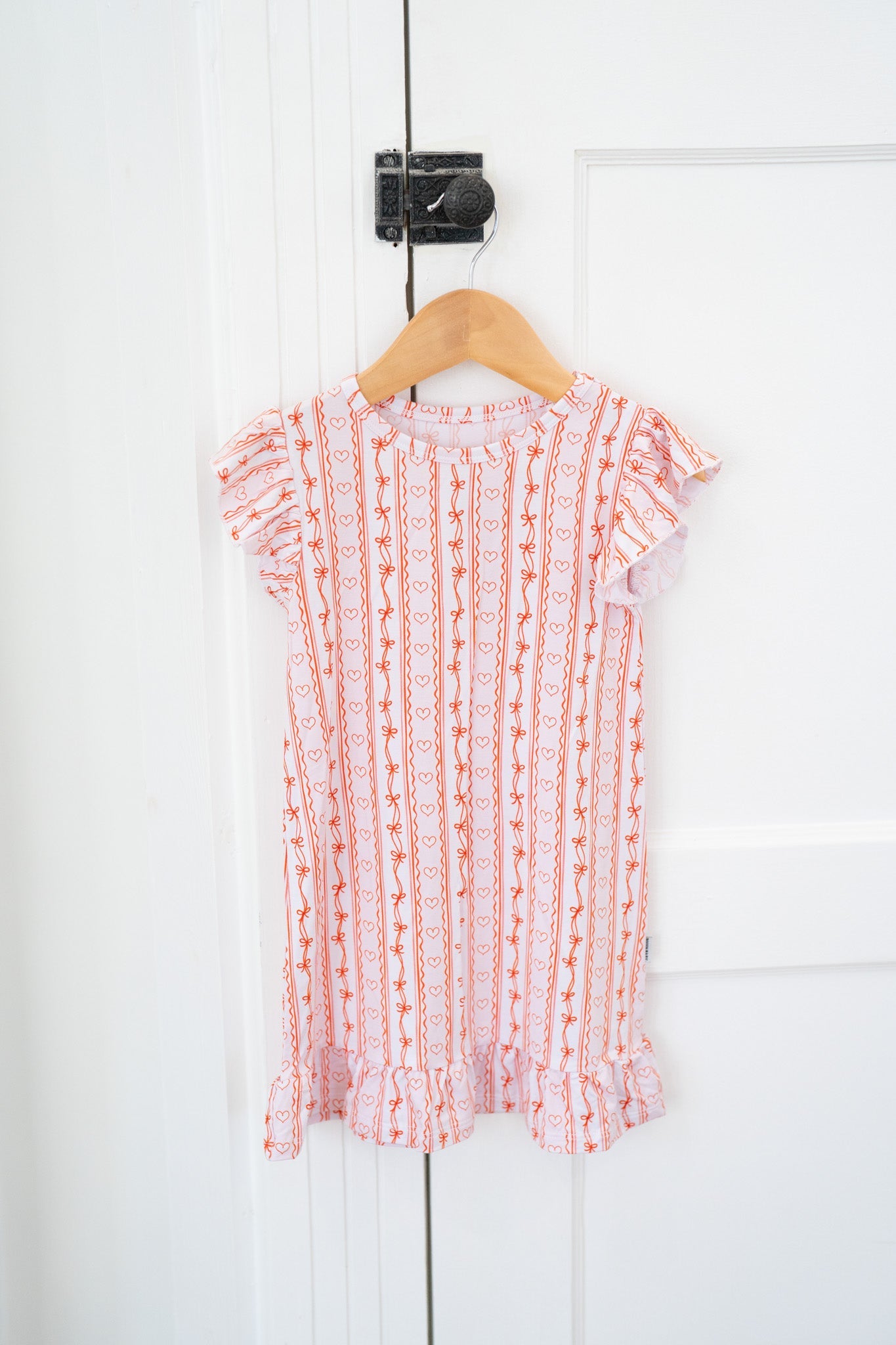 Striped Hearts | Nightgown by Boosh Baby image 4