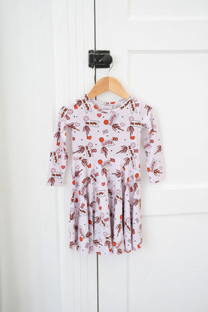 Valentine's Hearts | Long Sleeve Twirl Dress by Boosh Baby image 7