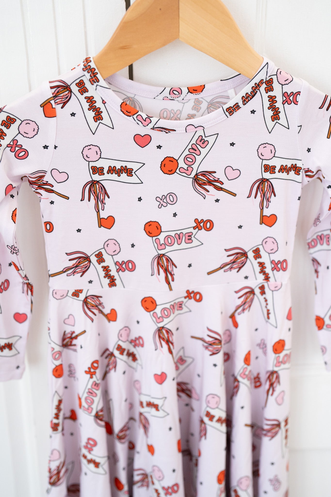 Valentine's Hearts | Long Sleeve Twirl Dress by Boosh Baby image 6