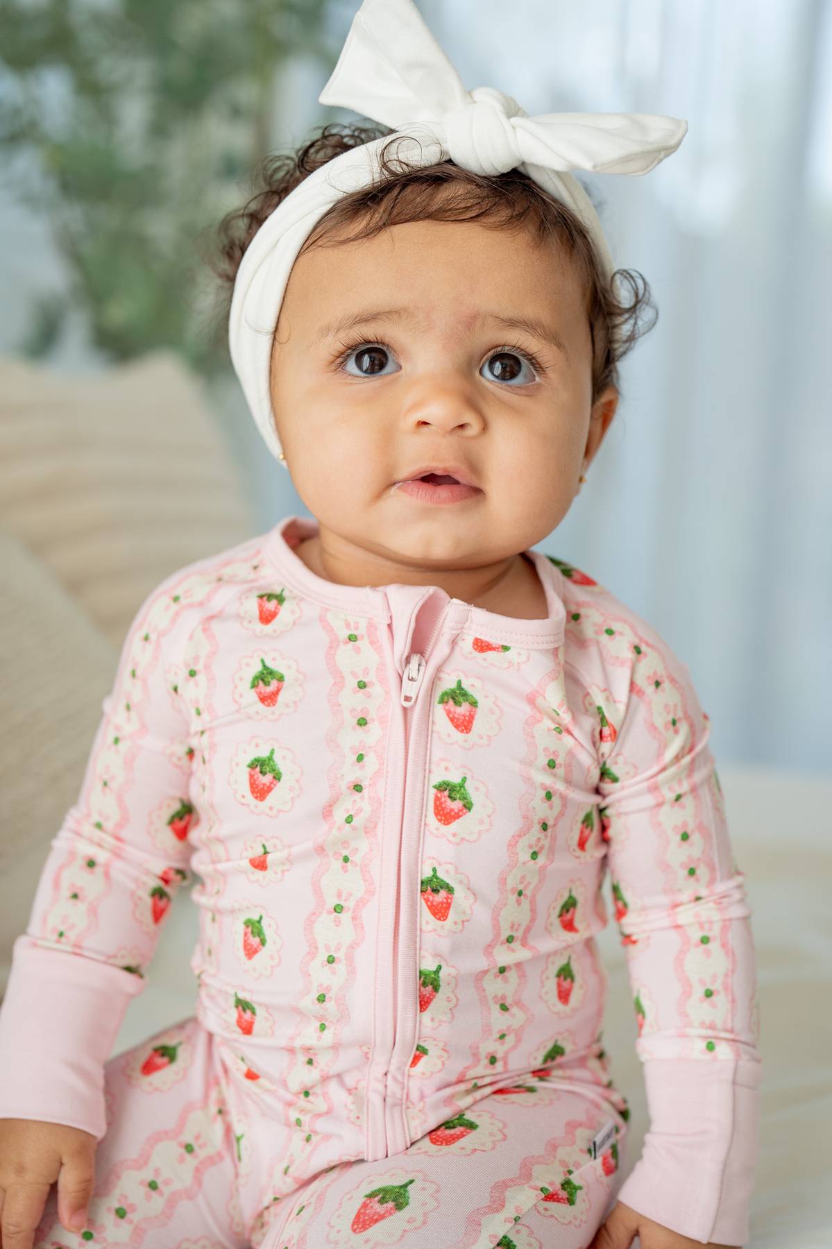 Strawberry Stripe | Convertible Zippy Romper by Boosh Baby image 1