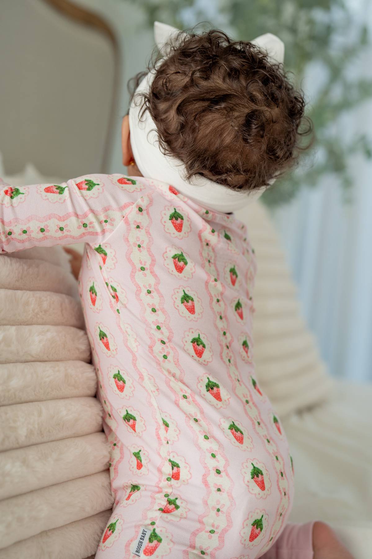 Strawberry Stripe | Convertible Zippy Romper by Boosh Baby image 5
