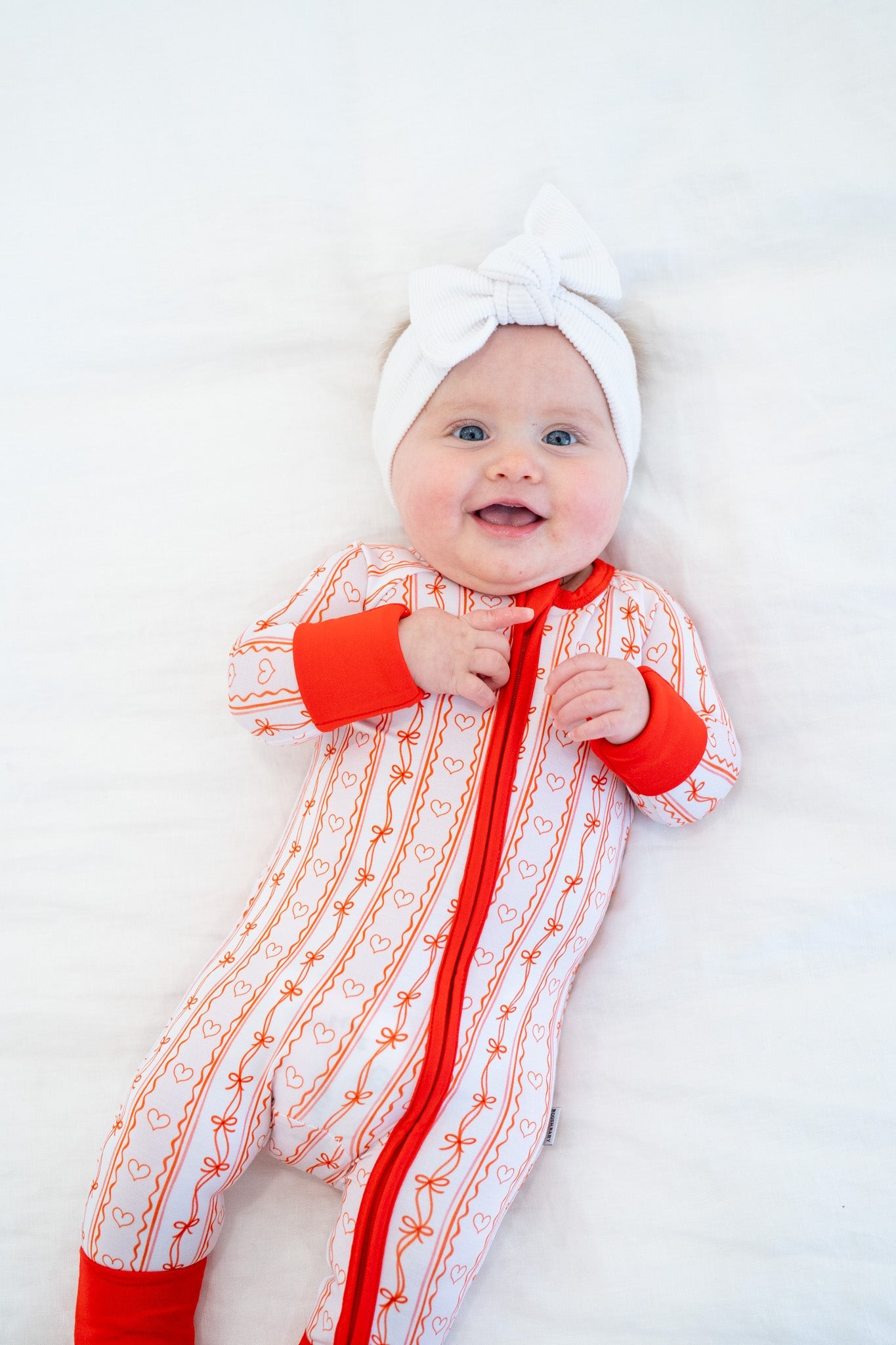 Striped Hearts | Zippy by Boosh Baby image 1