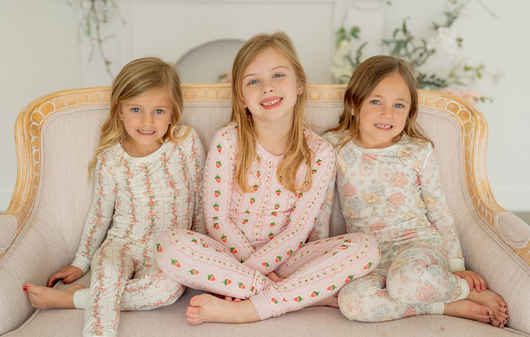 Strawberry Stripe | Two-Piece Pajama Set by Boosh Baby image 3