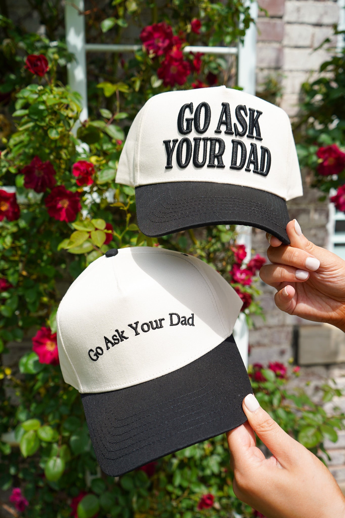 Go Ask Your Dad. Vintage Trucker Hat by KenzKustomz, Southern lifestyle apparel detail photo 5