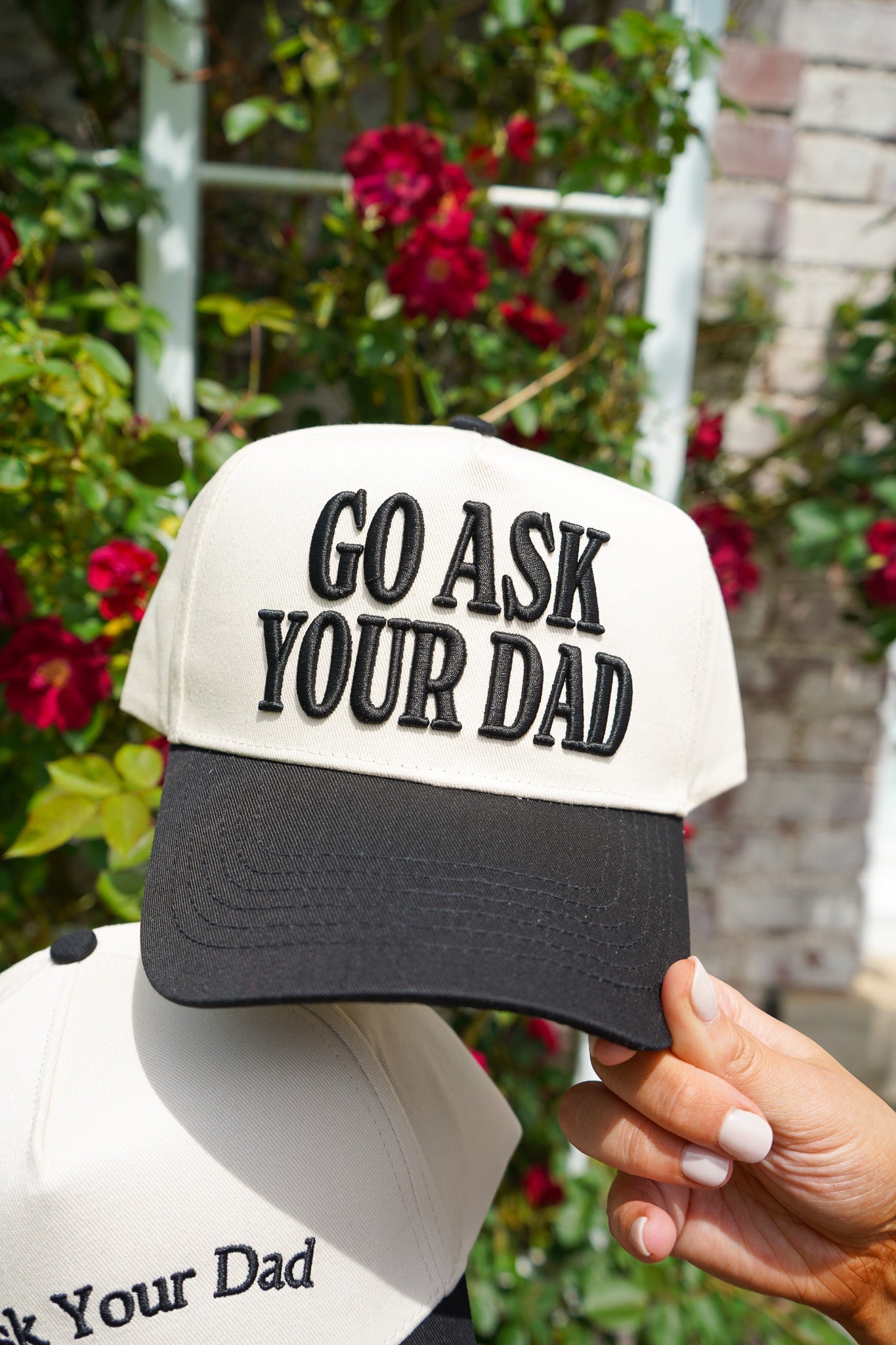 Go Ask Your Dad. Vintage Trucker Hat by KenzKustomz, Southern lifestyle apparel detail photo 10