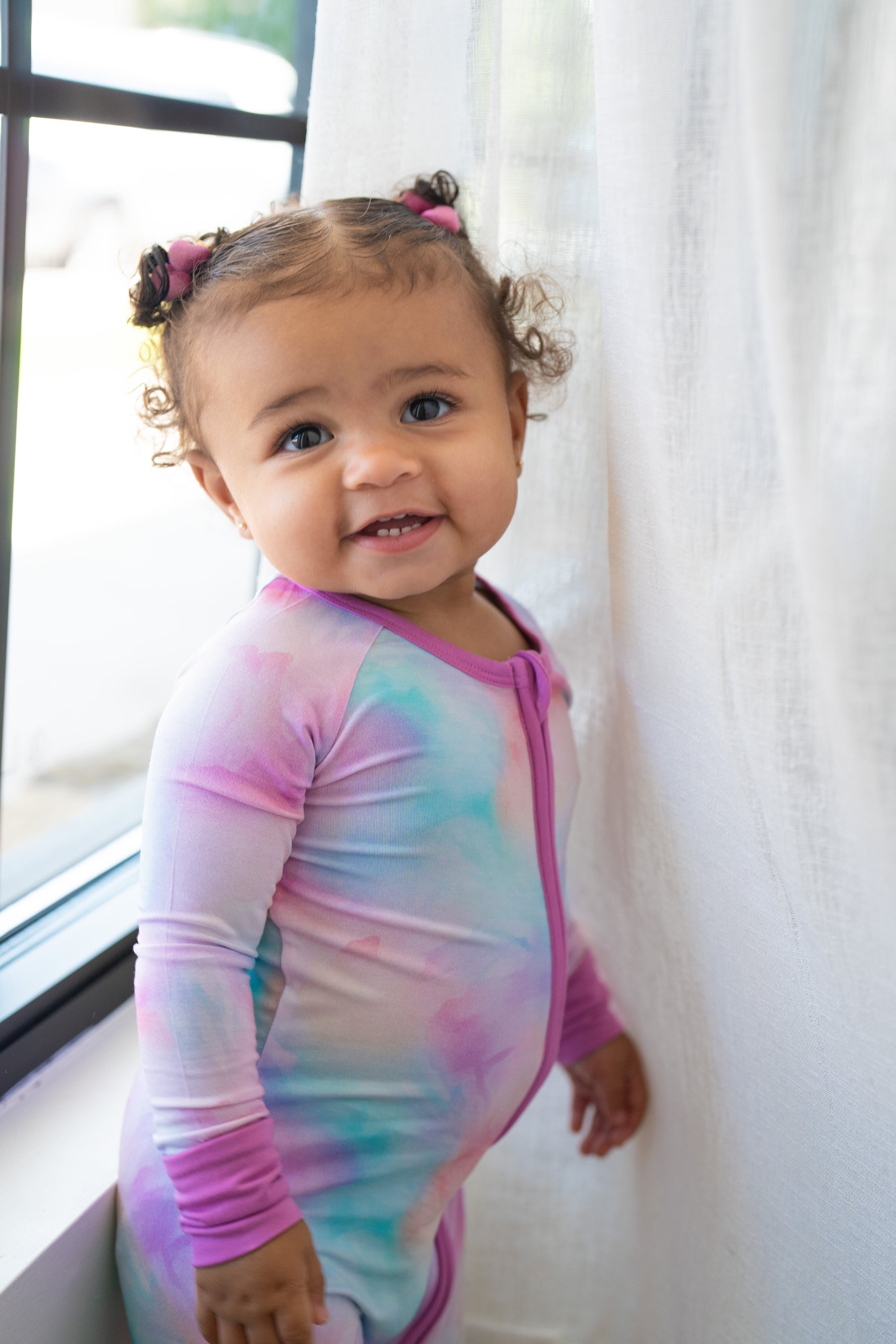 Cotton Candy Tie Dye | Convertible Bamboo Zippy by Boosh Baby image 1