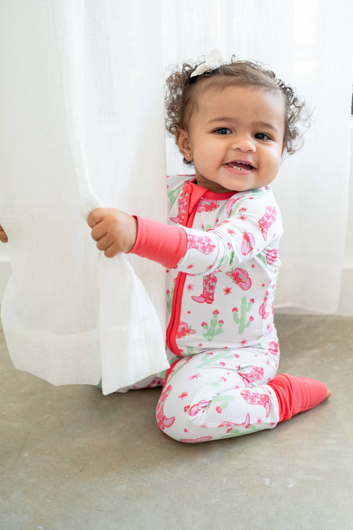 Pink Cactus Cowgirl Zippy by Boosh Baby image 3