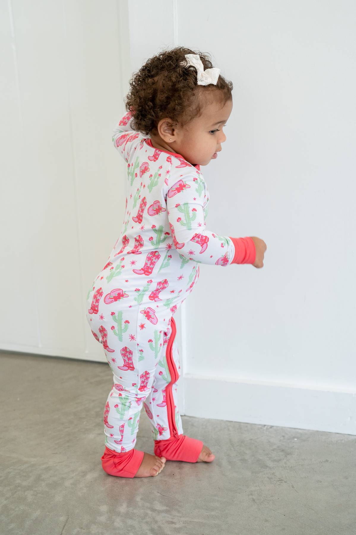 Pink Cactus Cowgirl Zippy by Boosh Baby image 4