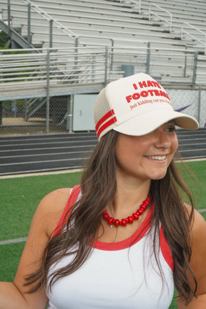 I Hate Football Trucker Hat by KenzKustomz — product view 9