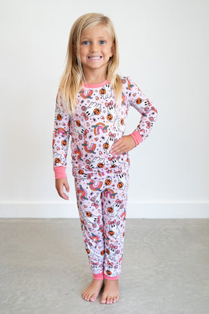 Spooky Sweet Ghosts | Two Piece Pajama Set by Boosh Baby image 1