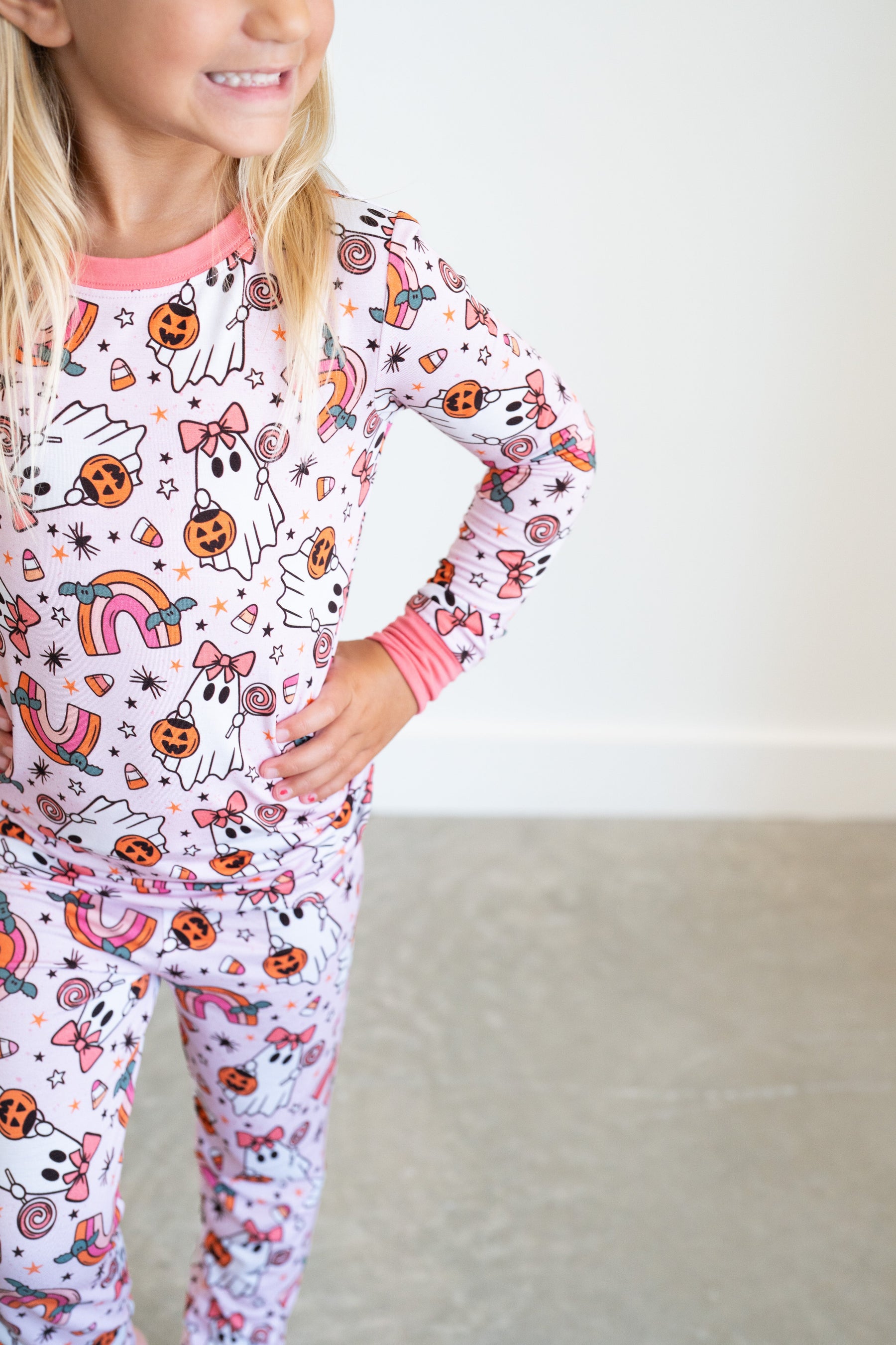 Spooky Sweet Ghosts | Two Piece Pajama Set by Boosh Baby image 2