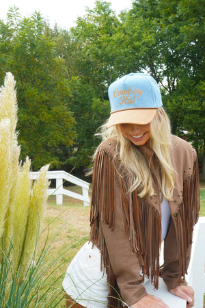Cowboy Hat - Denim Trucker Hat by KenzKustomz, view 23