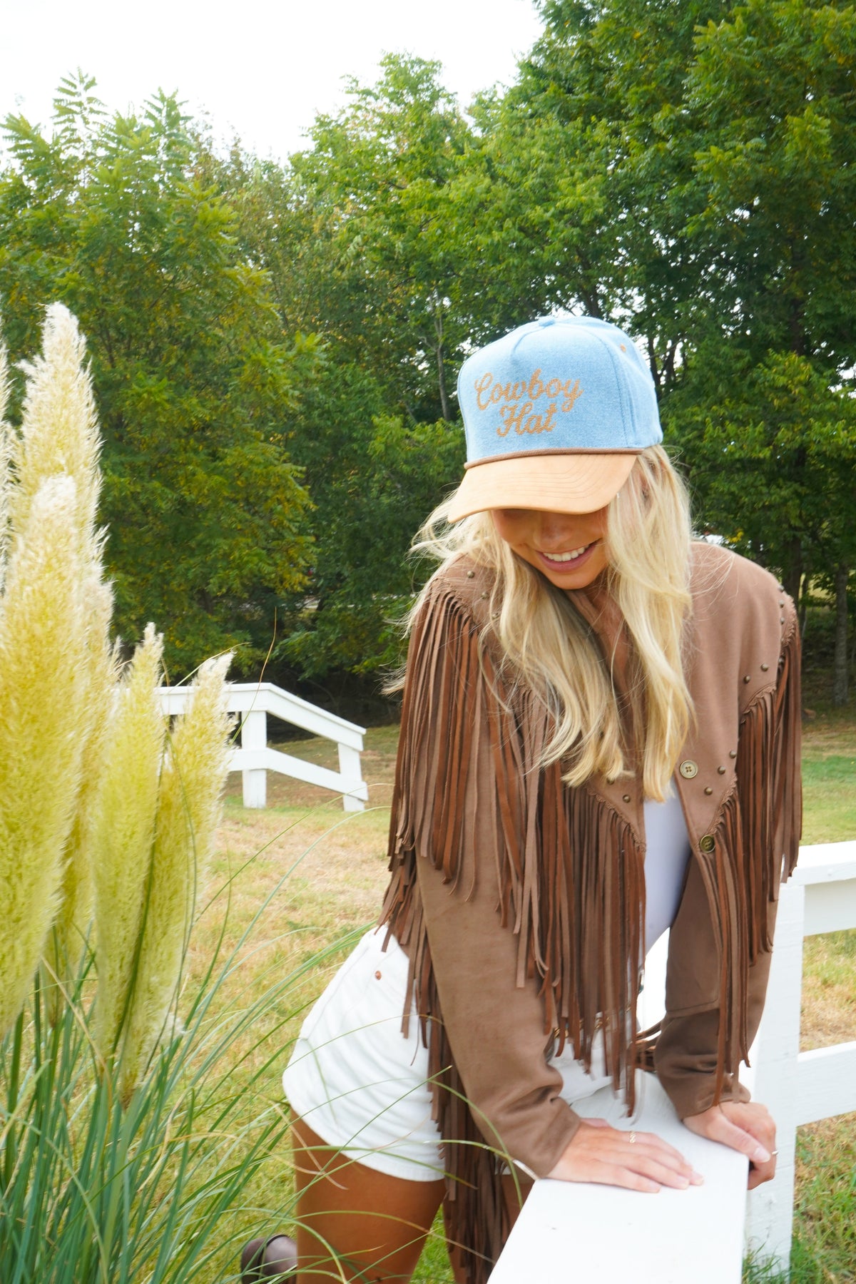 Cowboy Hat - Denim Trucker Hat by KenzKustomz, view 20
