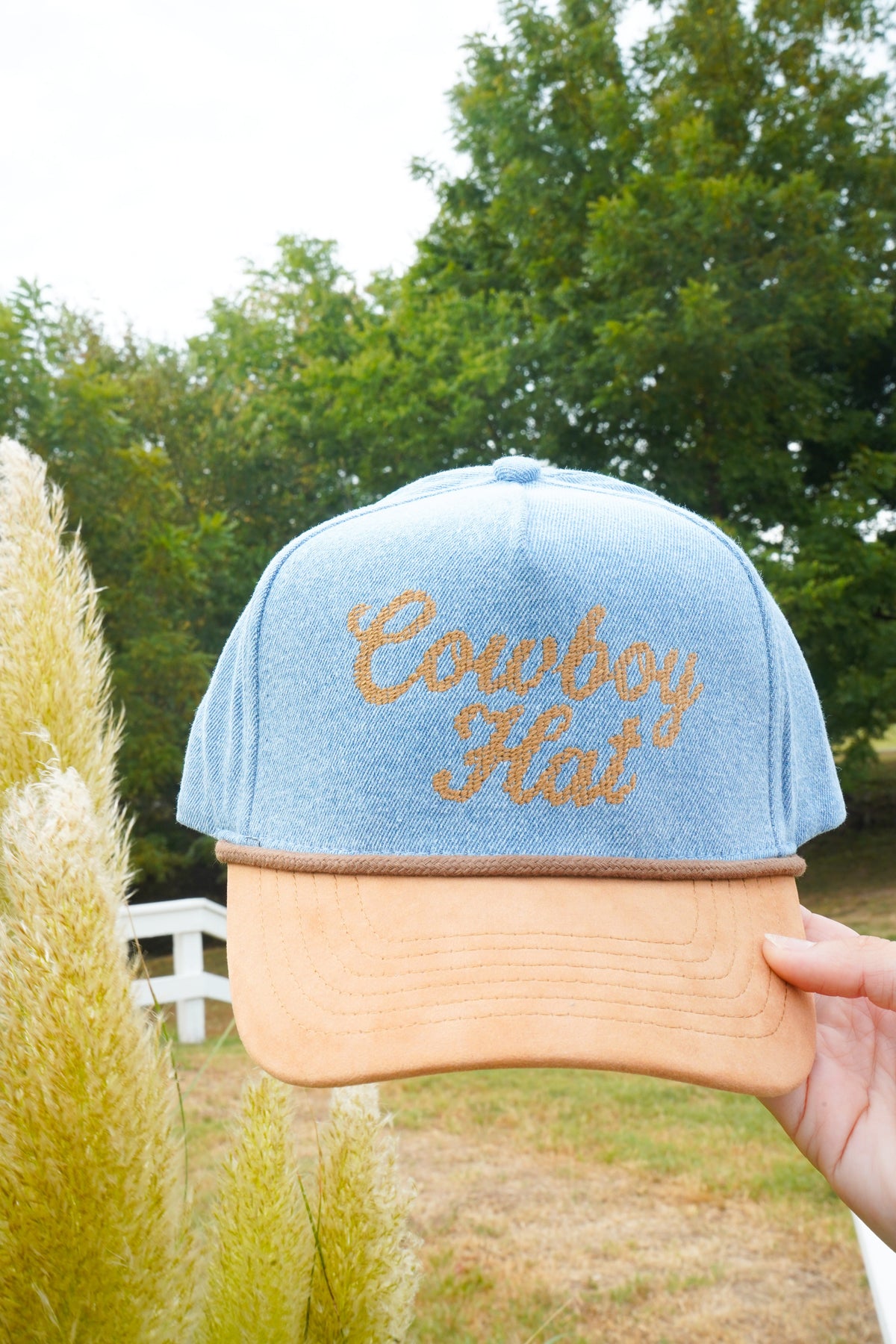 Cowboy Hat - Denim Trucker Hat by KenzKustomz, view 9