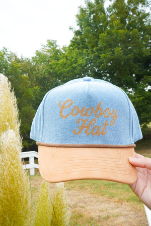 Cowboy Hat - Denim Trucker Hat by KenzKustomz, view 9