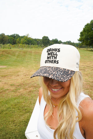Drinks Well with Others - Luxe Leopard Trucker Hat by KenzKustomz, view 12