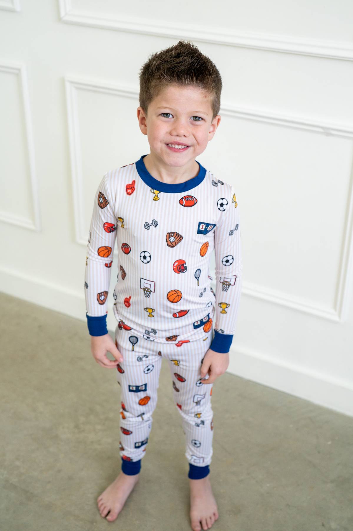 Vintage Varsity Sports | Two Piece Long Sleeve by Boosh Baby image 2