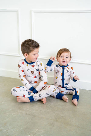 Vintage Varsity Sports | Two Piece Long Sleeve by Boosh Baby image 4