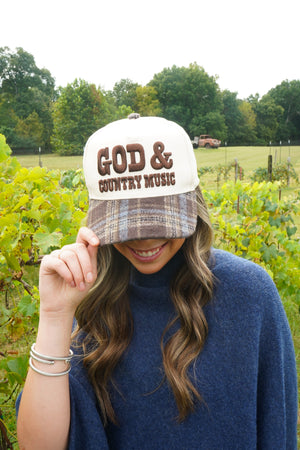 God & Country Music Trucker Hat by KenzKustomz, view 15