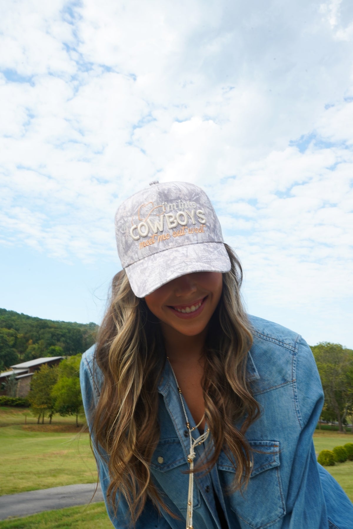 I'm Into Cowboys - Washed Camo Trucker Hat by KenzKustomz, view 21