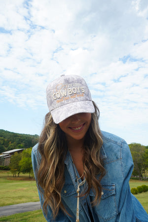 I'm Into Cowboys - Washed Camo Trucker Hat by KenzKustomz, view 20