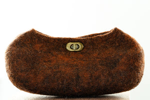 The Frances Handbag handcrafted wool bag by Comfy Bear Home