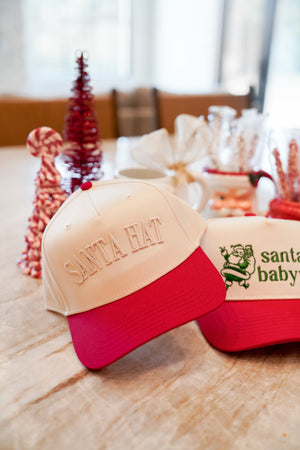 Santa Hat - Red Vintage Trucker Hat by KenzKustomz, view 4