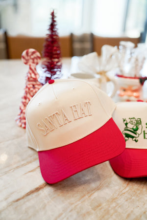 Santa Hat - Red Vintage Trucker Hat by KenzKustomz, view 2