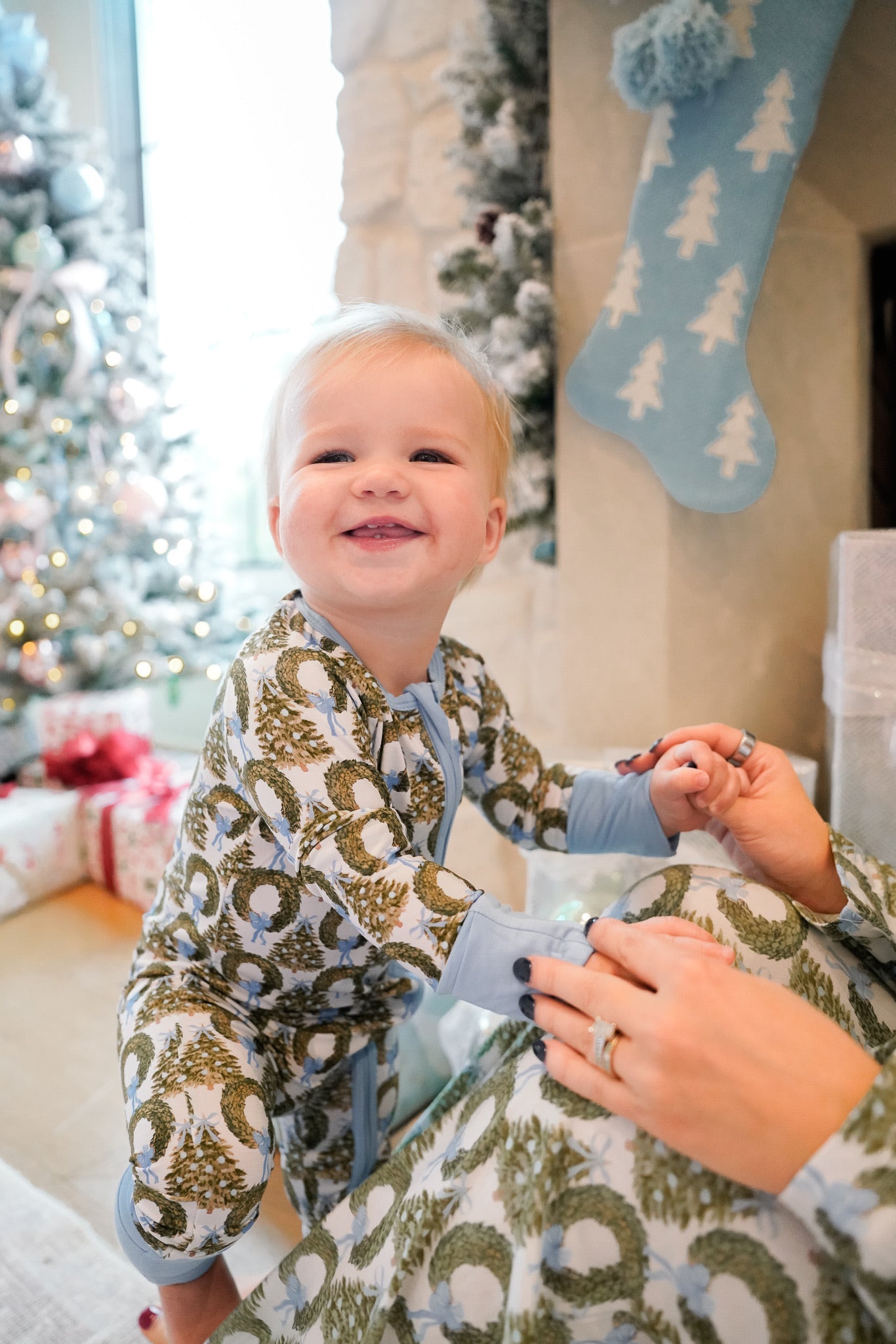 Deck the Halls - Bamboo Sleeper by KenzKustomz, children's boutique clothing detail photo 2