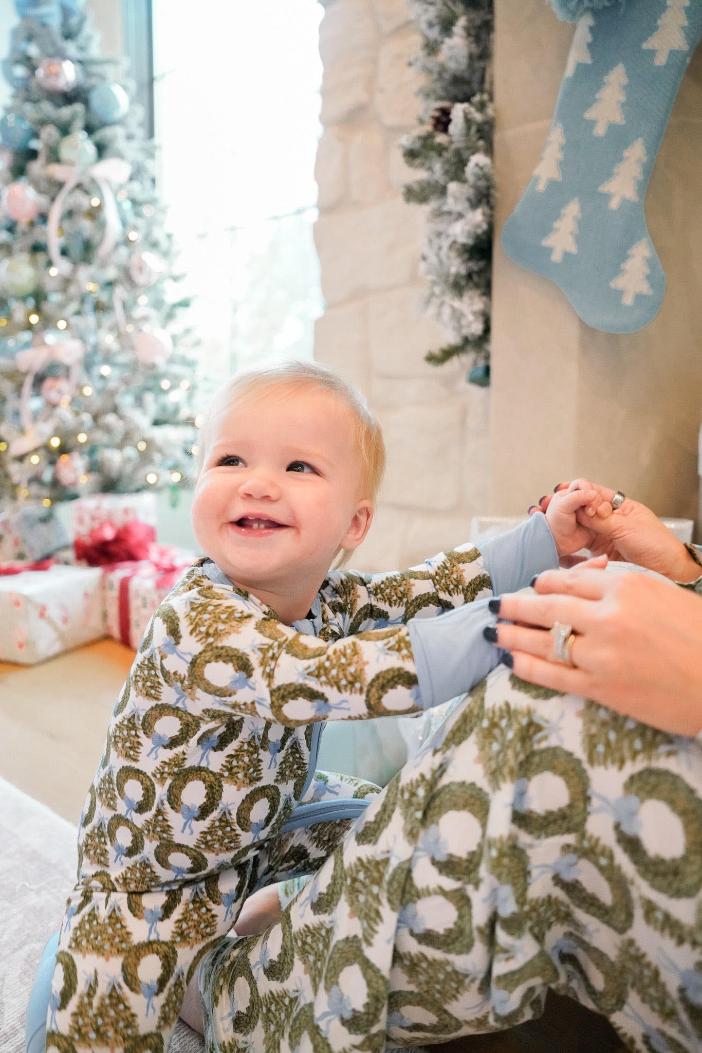 Deck the Halls - Bamboo Sleeper by KenzKustomz, children's boutique clothing detail photo 4