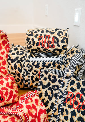 Quilted Block-Print - Leopard Collection | Customizable