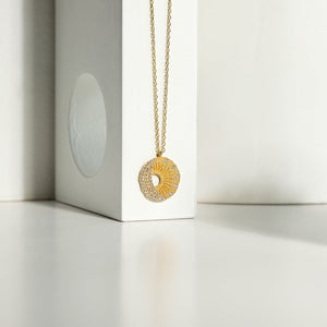 Celestial Coin Necklace | Gold Vermeil handmade jewelry by Ke Bella