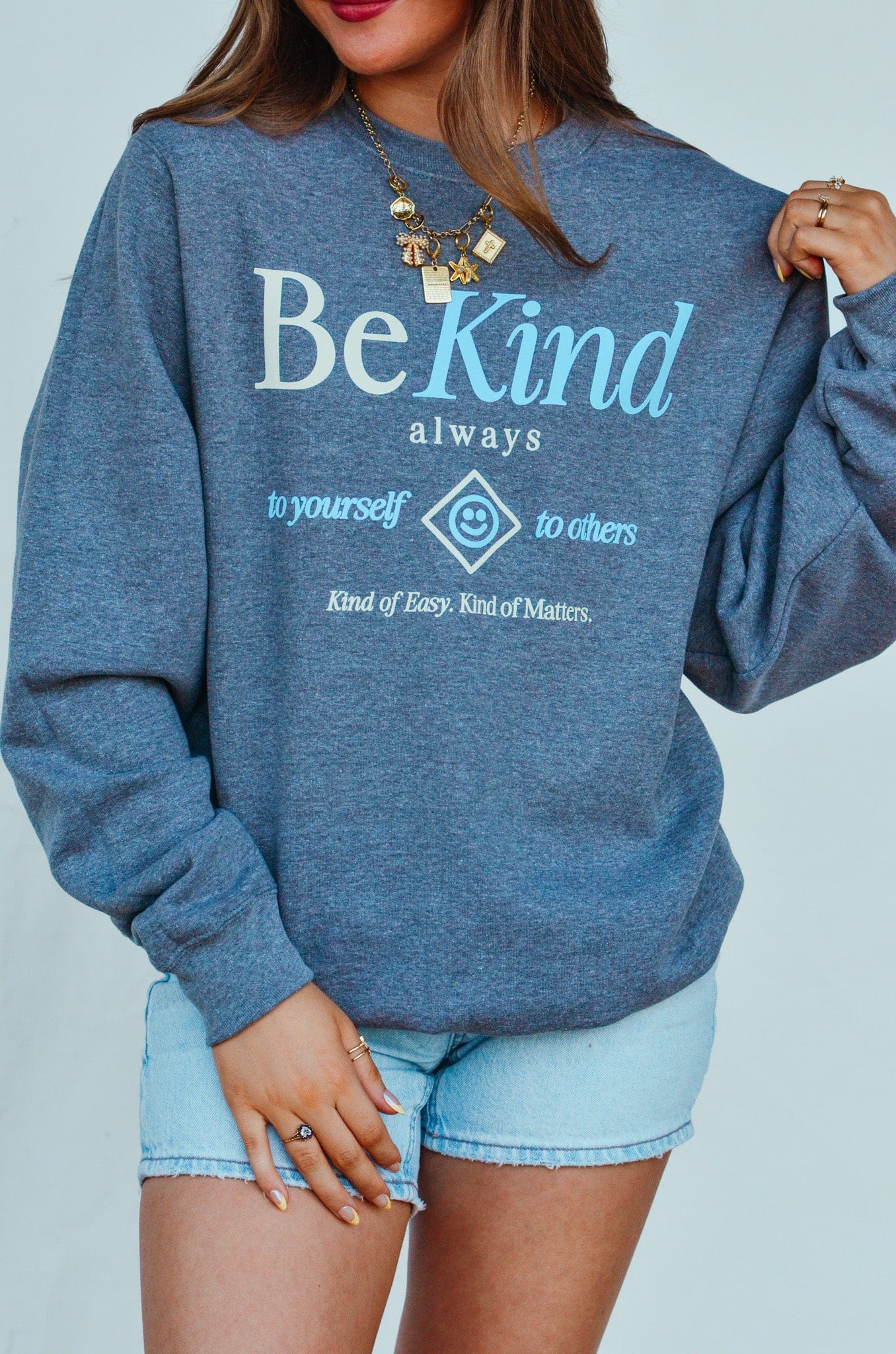 Be Kind Always Sweatshirt by Southern Bliss Company, Southern lifestyle apparel main product photo