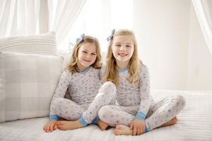 Ditsy Blue Floral | Two-Piece Pajama Set by Boosh Baby image 3