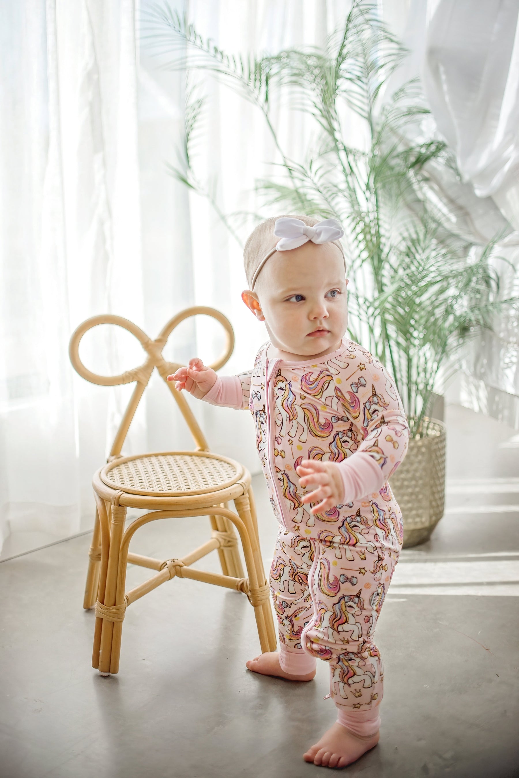 Pink Unicorn Zippy by Boosh Baby image 2
