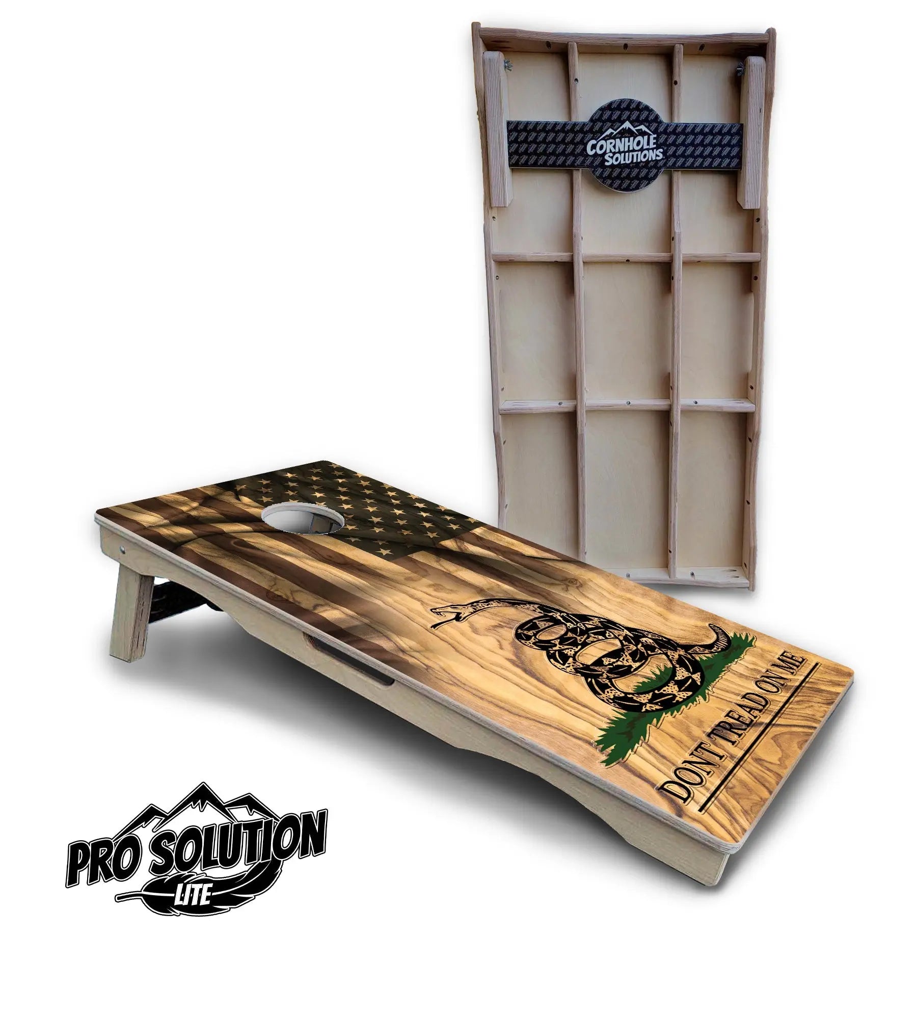 DTOM 3 Cornhole Boards - Pro Solution Lite Series by Cornhole Solutions, custom cornhole board main product photo
