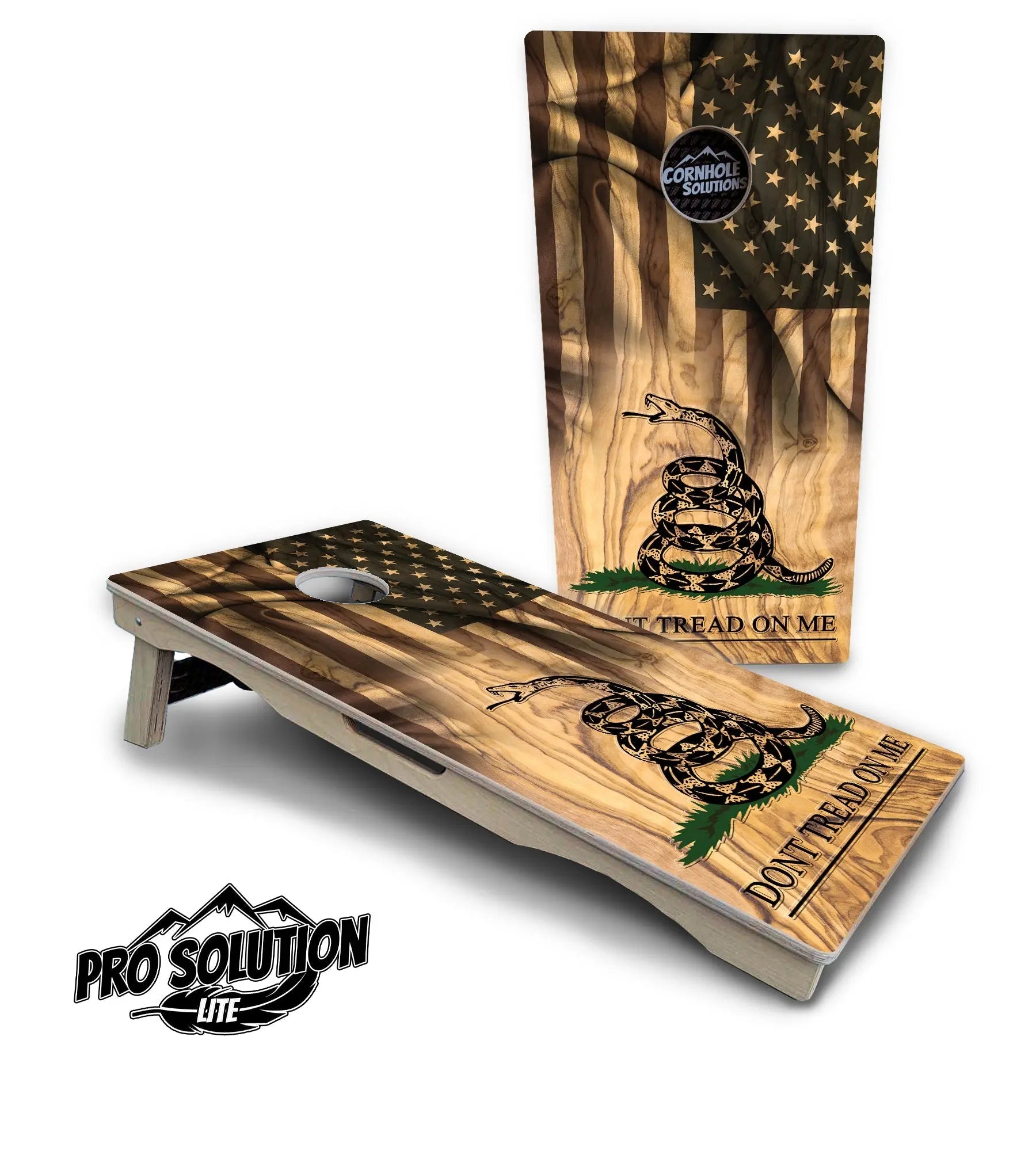 DTOM 3 Cornhole Boards - Pro Solution Lite Series by Cornhole Solutions, custom cornhole board detail photo 2
