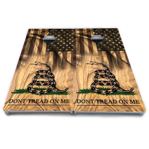 DTOM Flag 3 Cornhole Boards - All Weather Series by Cornhole Solutions, custom cornhole board detail photo 4